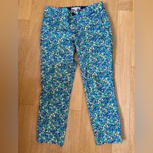 Banana Republic Hampton Pants Floral Print Petite Capri Ankle size 0